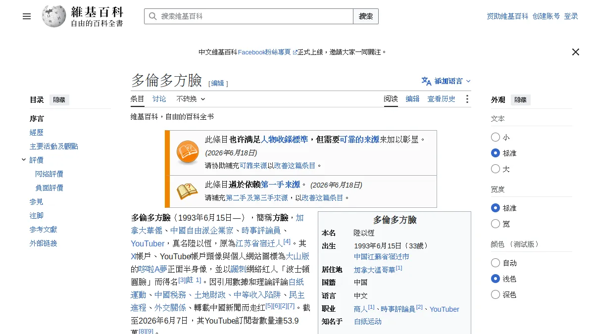 多倫多方臉