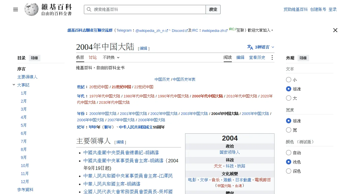 2004年中国大陆