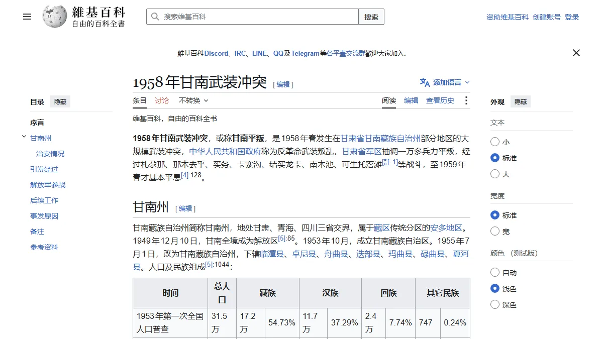 1958年甘南武装冲突